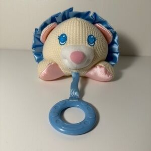 Vintage 1998 Fisher price Clutch me cozies Lion Rattle Teether plush
